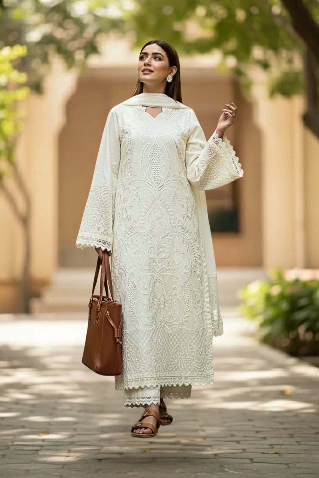 3PIECE Luxury Embroidered Chikenkari Collection