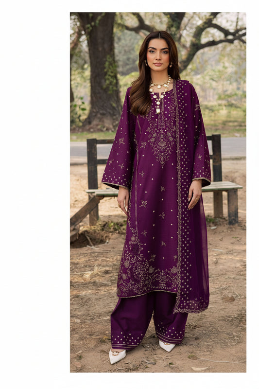 3PIECE Embroidered Summer Collection