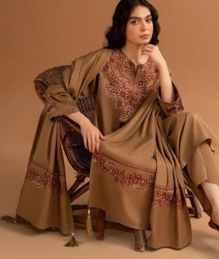 3 Piece Embroidered Summer Collection Suit