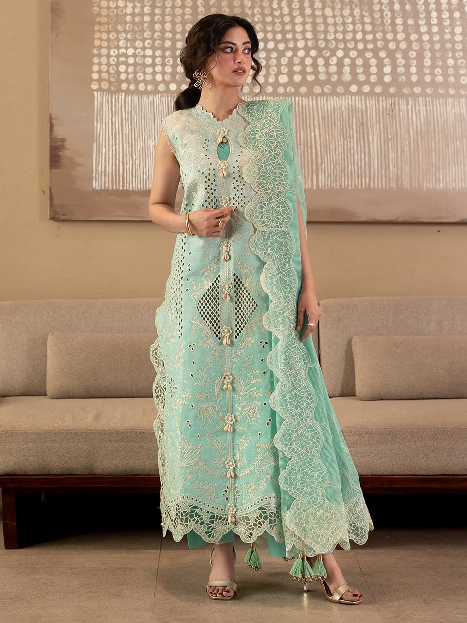 3PIECE Luxury Embroidered Chikenkari Collection
