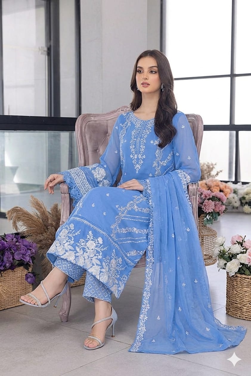 3PIECE Luxury Embroidered Collection