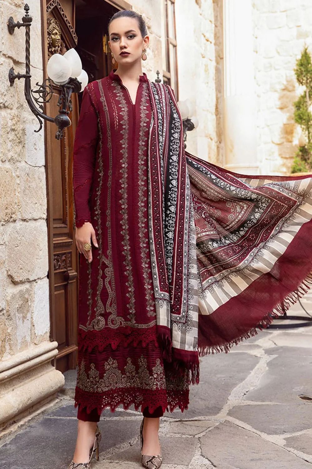 3PIECE Luxury Embroidered Chikenkari Collection