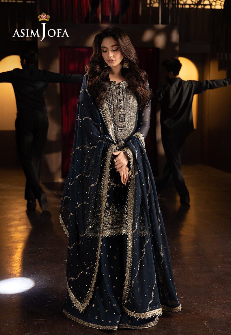 3PIECE Luxury Embroidered Collection With Chiffon Embroidered Dupatta