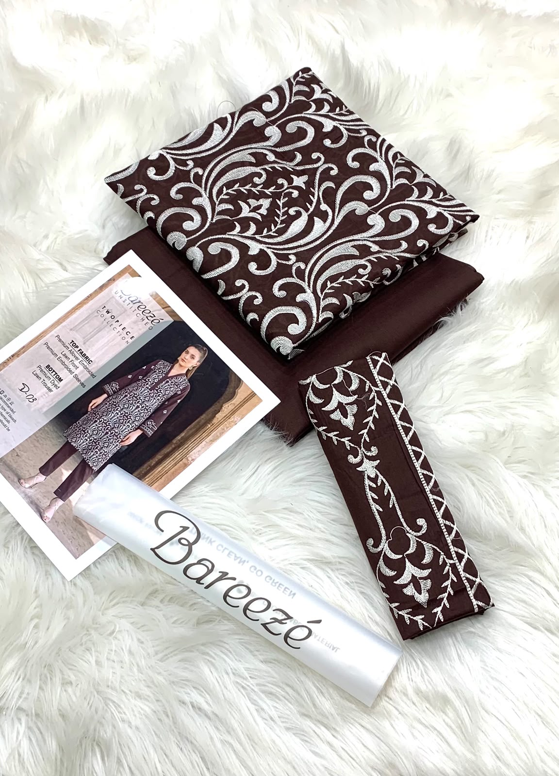 2PC Bareeze Luxury Embroidered Collection