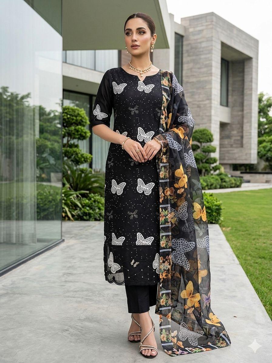 Maria B 3PIECE Embroidered Summer Collection Suit