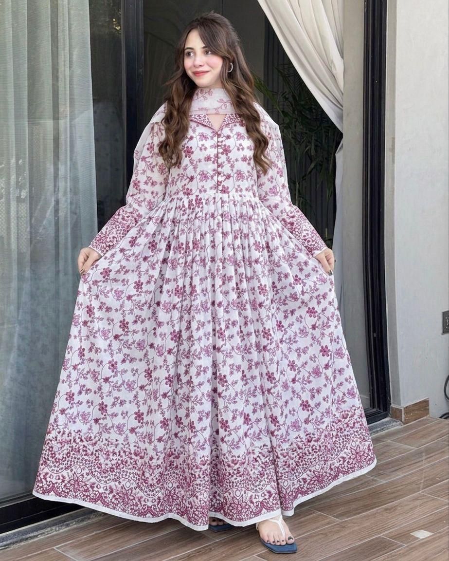 3 Piece Embroidered Maxi Dress