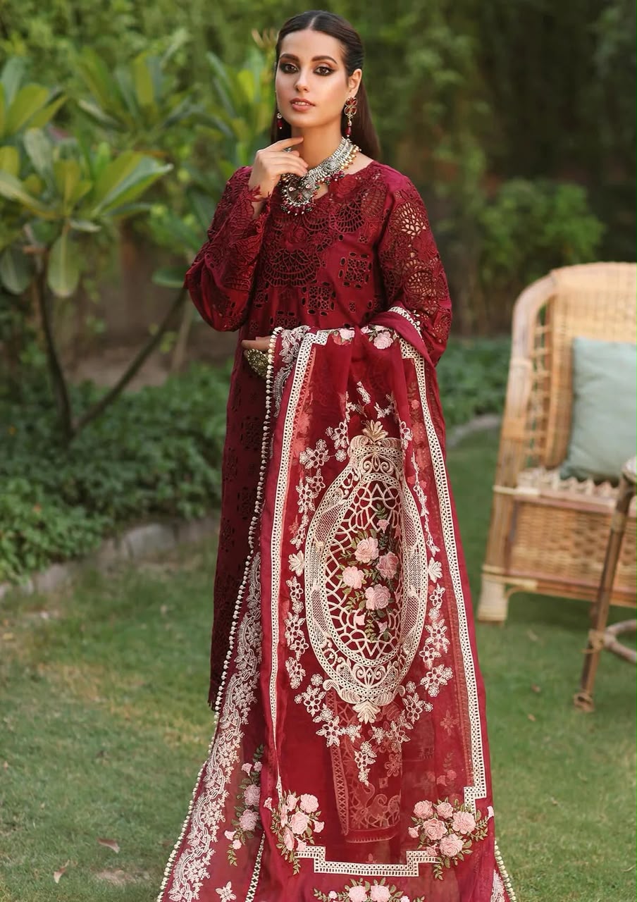 3PIECE Luxury Embroidered Chikenkari Collection