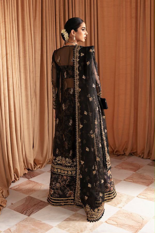 Ayzel by Afrozeh Eid Chiffon 3PC Suit - Premium Organza & Spangle Work Ensemble