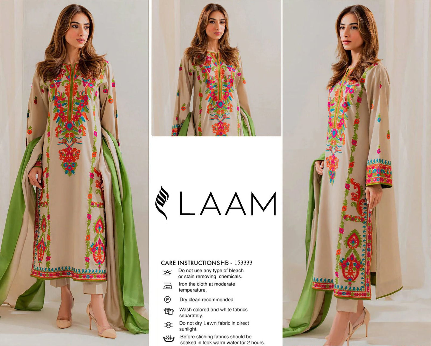 3PIECE Luxury Embroidered Collection