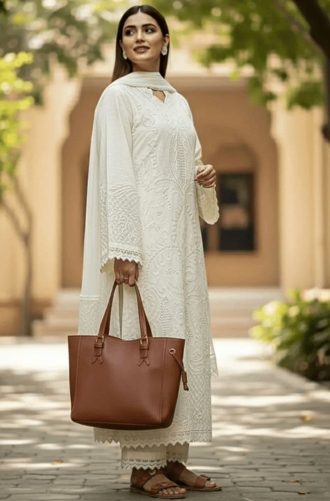 3PIECE Luxury Embroidered Chikenkari Collection