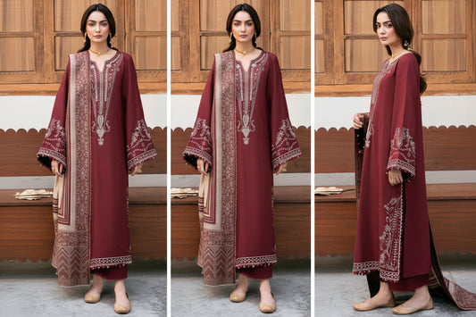 Izel - Embroidered 3-Piece Summer Lawn Suit - Digital Printed Monar Slub Dupatta Collection
