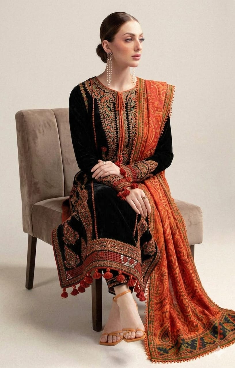 3PIECE Luxury Embroidered Summer Collection