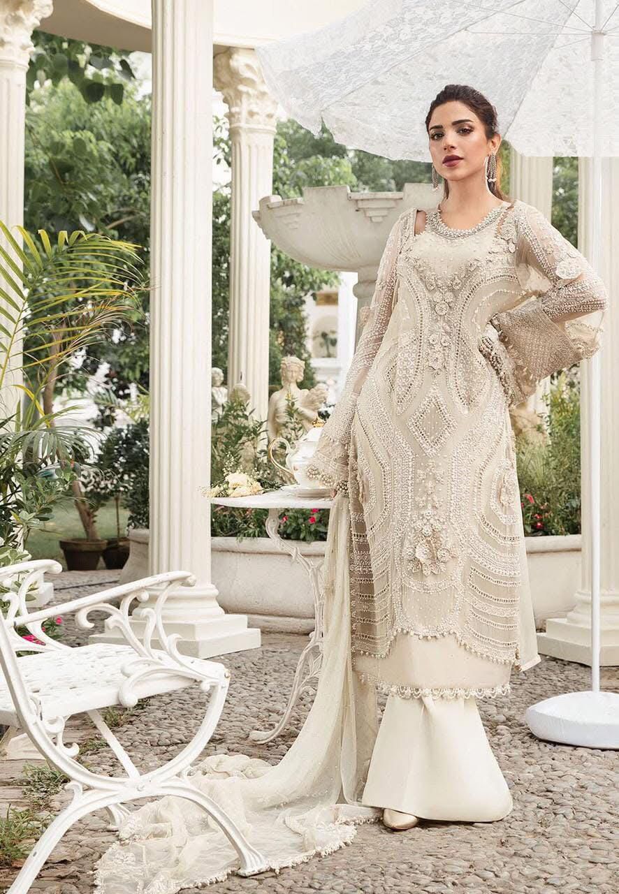 3PIECE Luxury Embroidered Chiffon Suit