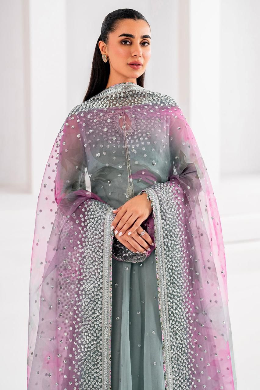 3PIECE Luxury Embroidered Maxi dress