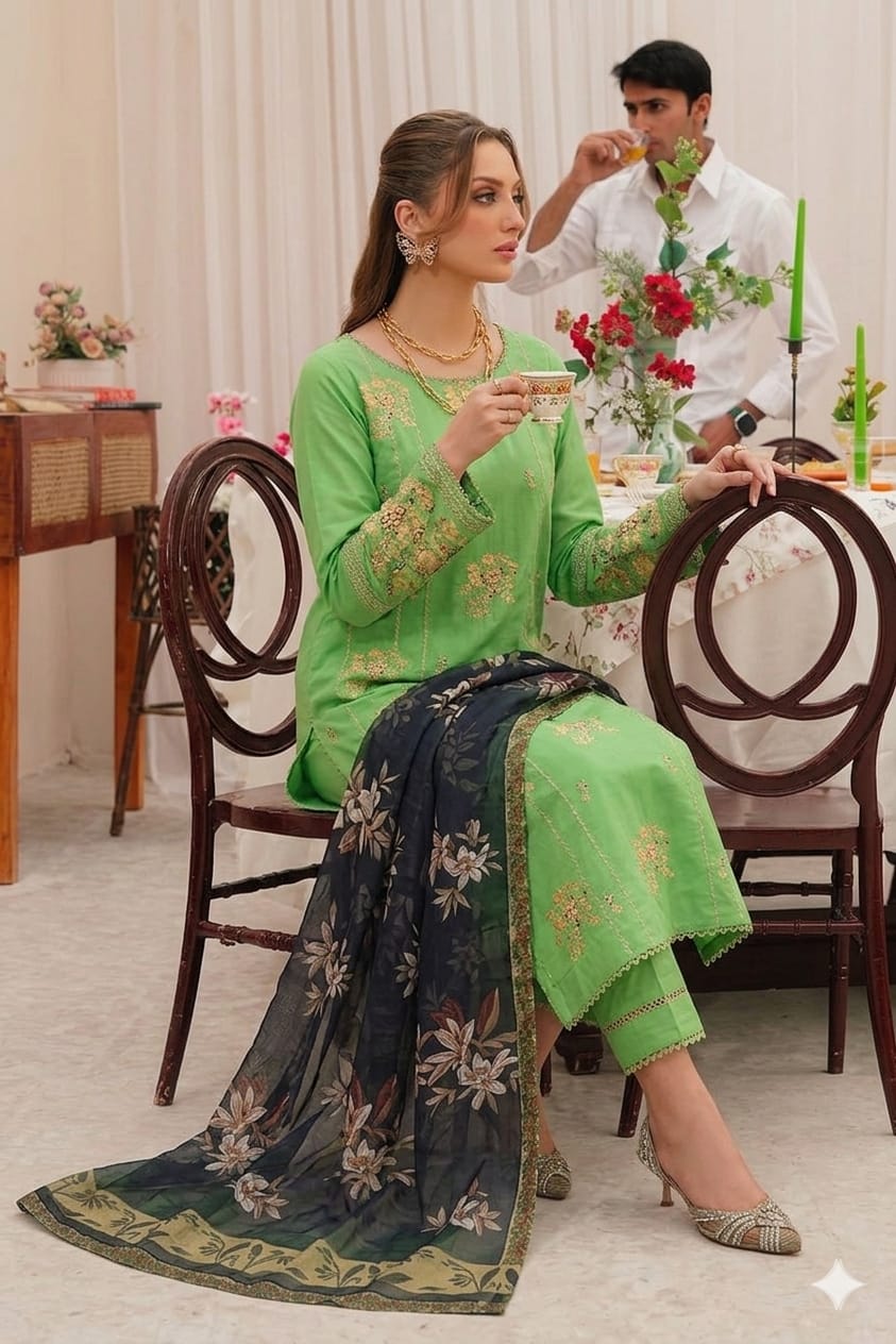 3PIECE Embroidered Summer Collection