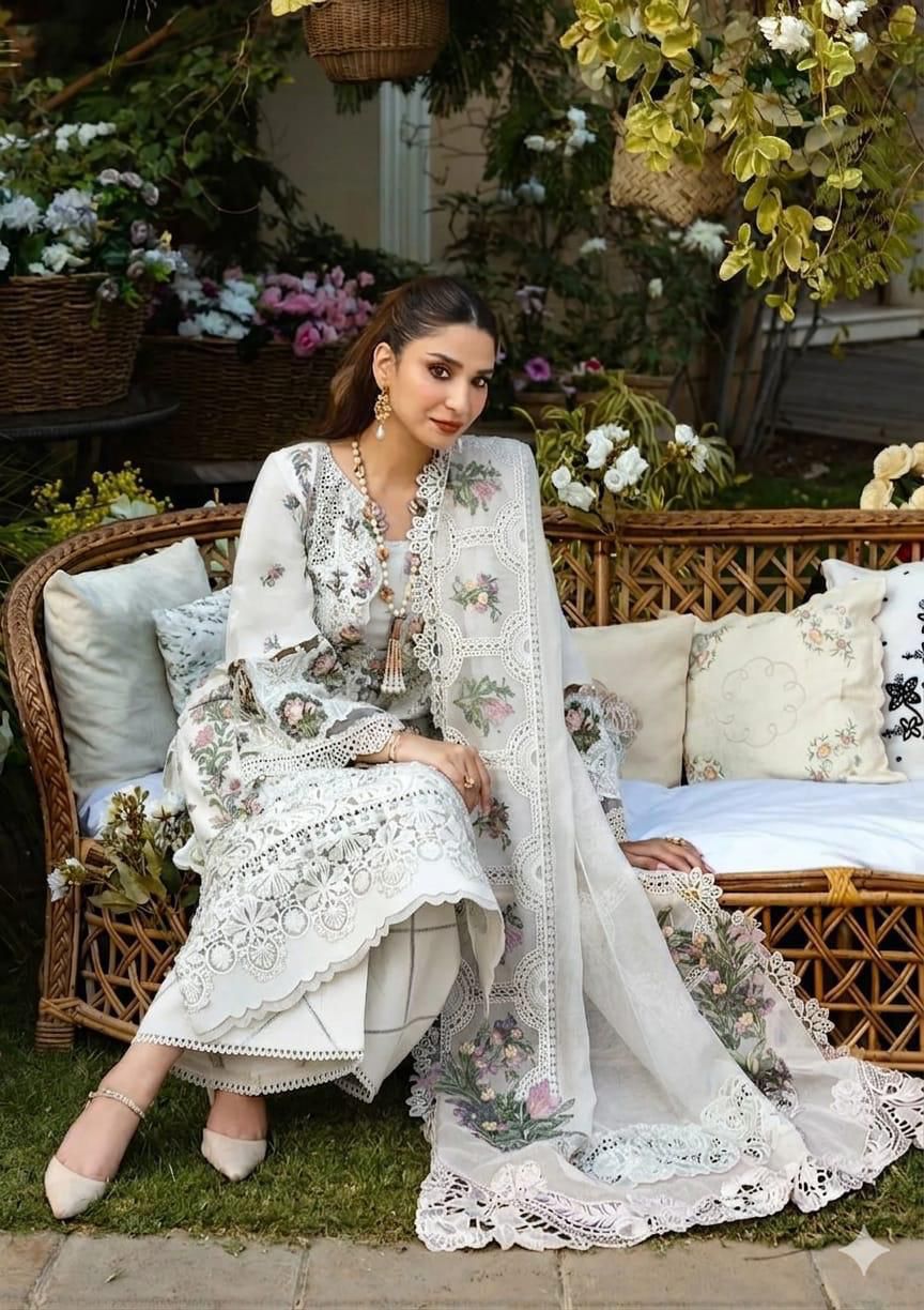 3PIECE Luxury Embroidered Chikenkari Collection