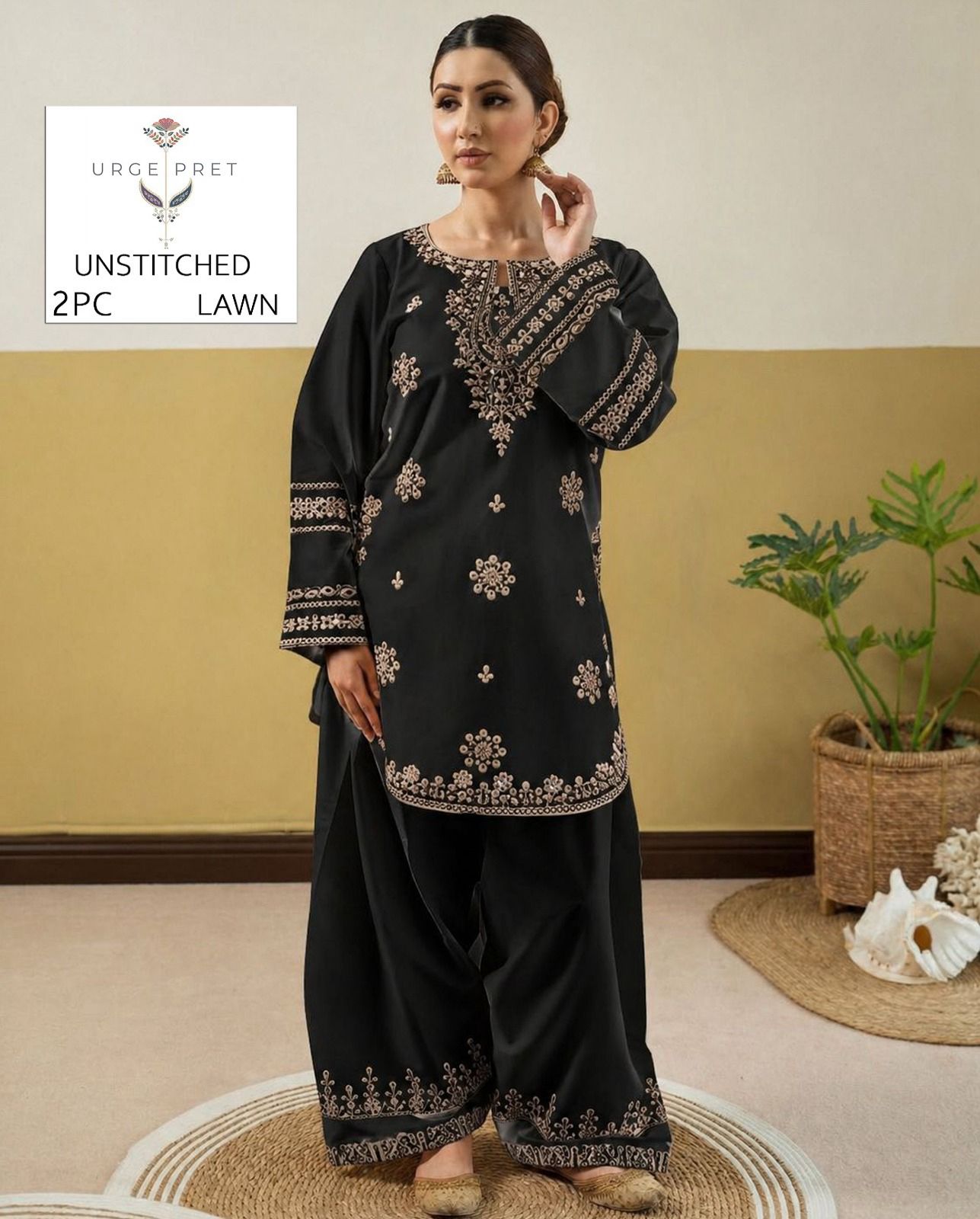 2PC Summer Collection Lawn Suit