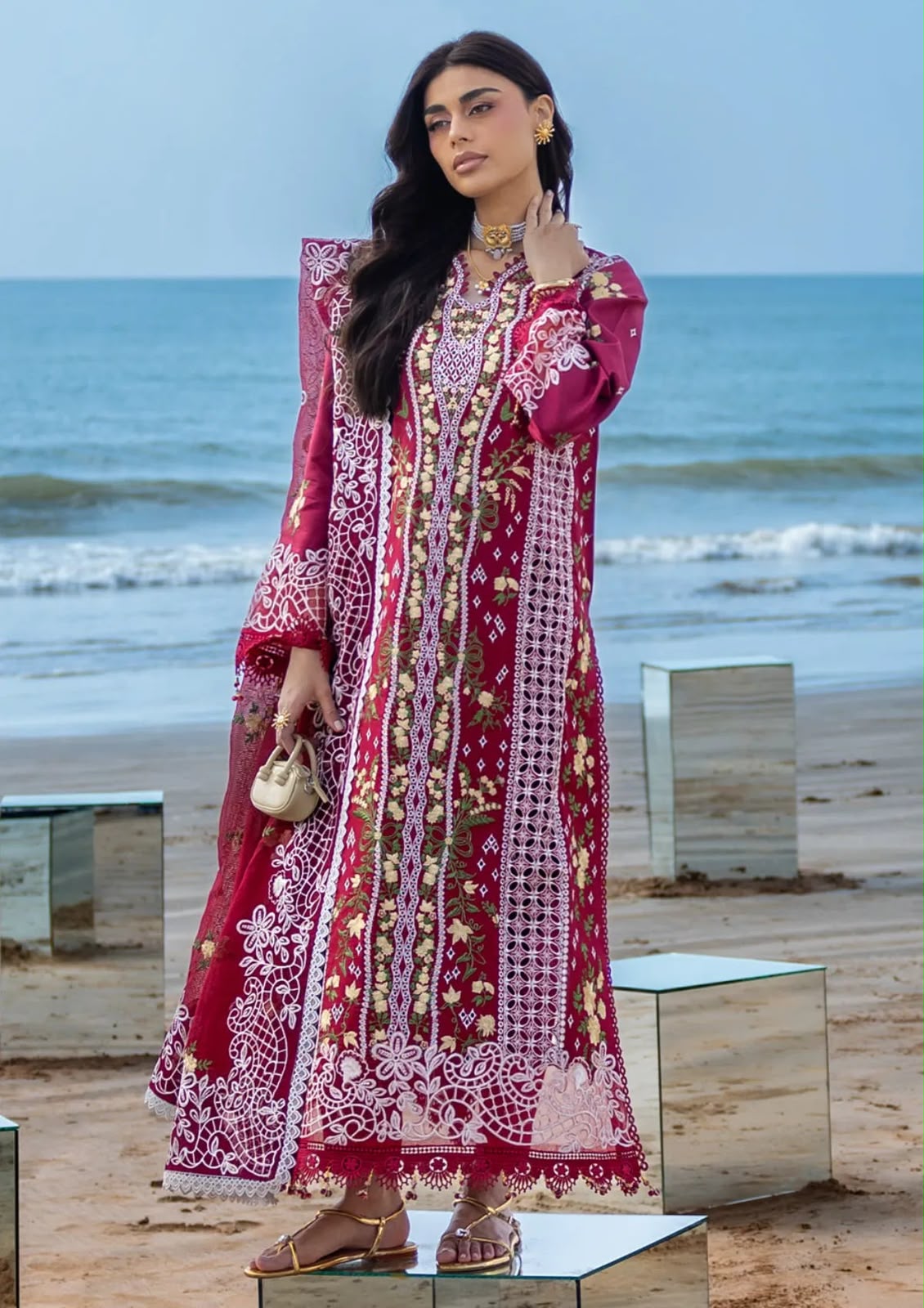 3PIECE Luxury Embroidered Chikenkari Collection