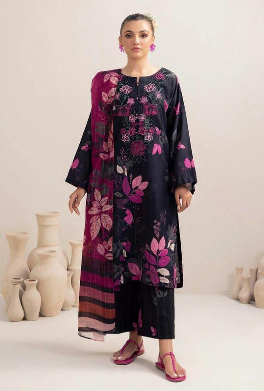 3PIECE Embroidered Summer Suit