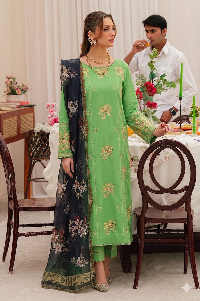3PIECE Embroidered Summer Collection