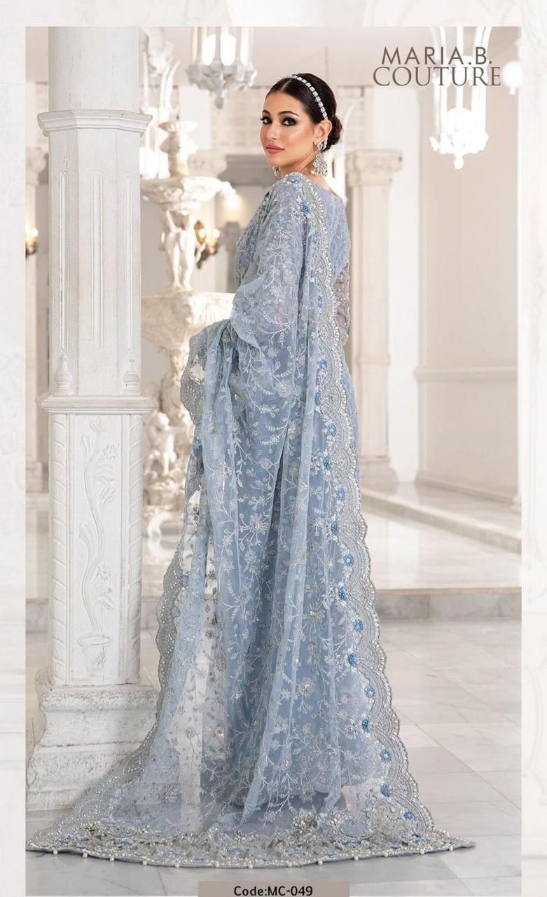 Party wear Net Saree Exclusive Fancy Collection with Heavy Embroidered Sequence and Tuselss Work