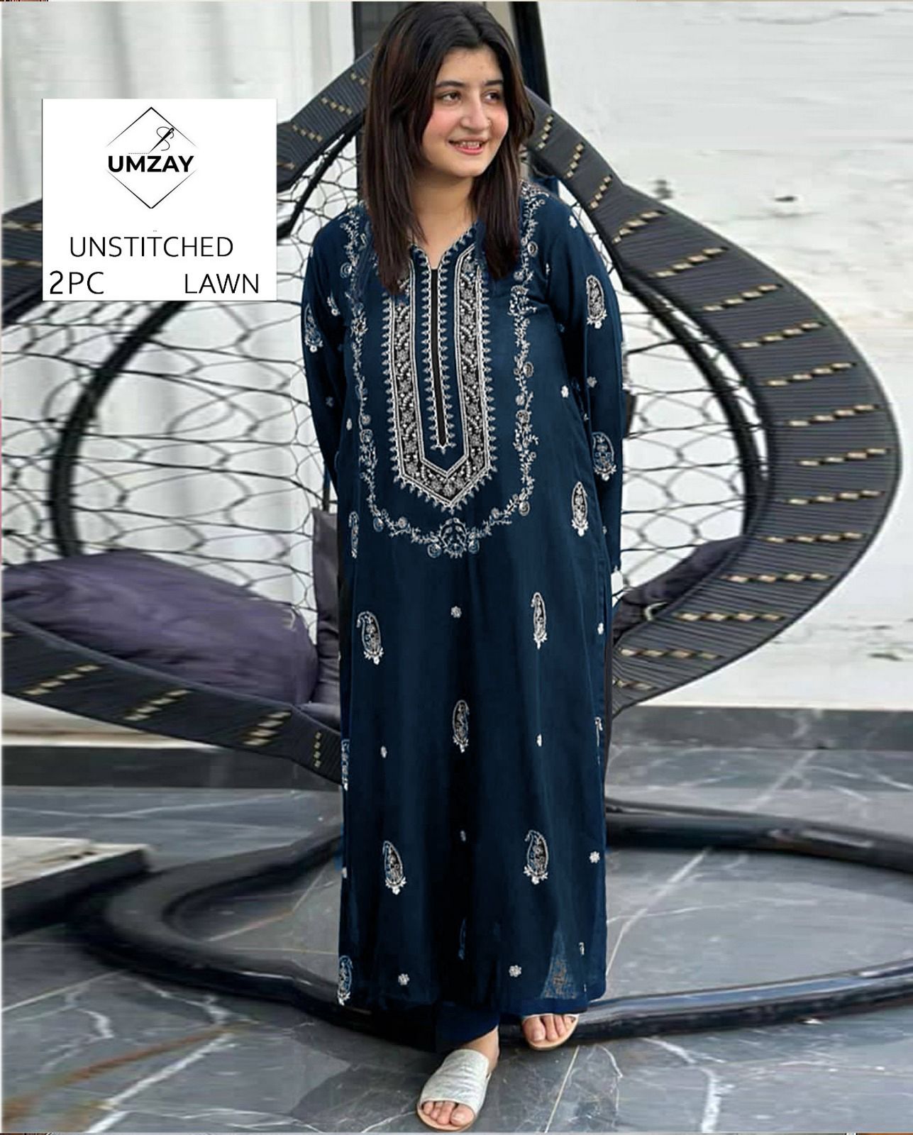2PC Summer Collection Lawn Suit