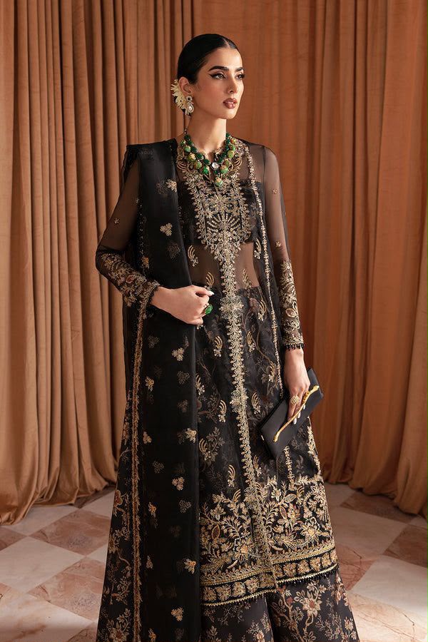 Ayzel by Afrozeh Eid Chiffon 3PC Suit - Premium Organza & Spangle Work Ensemble