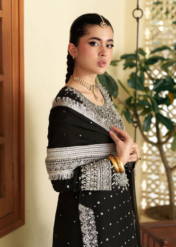 Asim Jofa Chandani Luxury Chiffon Collection - Heavy Spangle Work 3PC Formal Suit