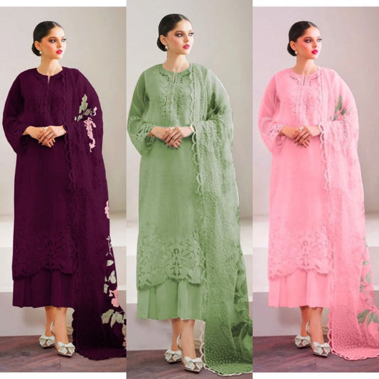 3PIECE Luxury Embroidered Collection
