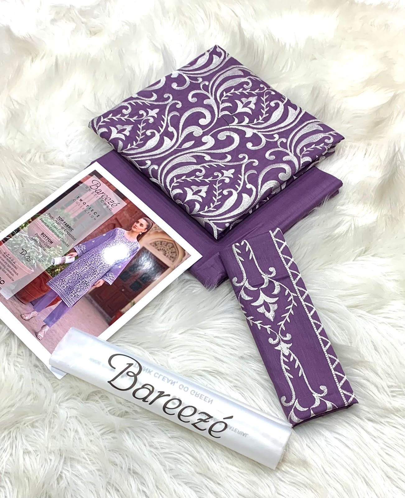 2PC Bareeze Luxury Embroidered Collection