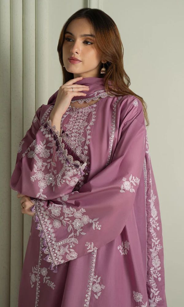 3 Piece Embroidered Summer Suit
