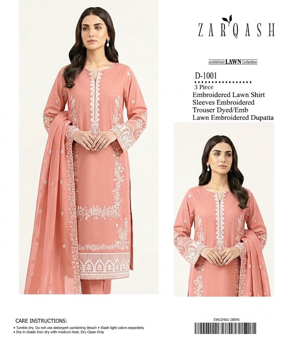 3PIECE Embroidered Summer Collection