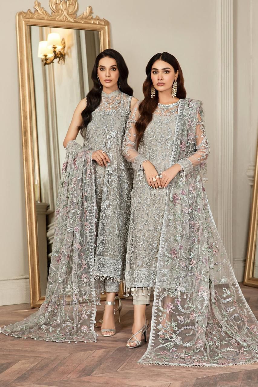 3PIECE Luxury Embroidered Net
