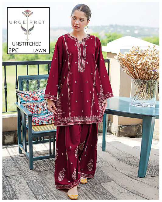 2PC Summer Collection Lawn Suit
