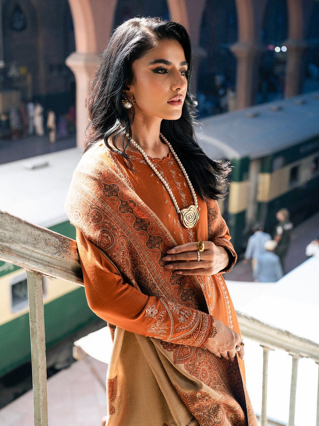 Izel Premium Airjet Lawn 3PC Suit - Heavy Thread Embroidered Summer Ensemble