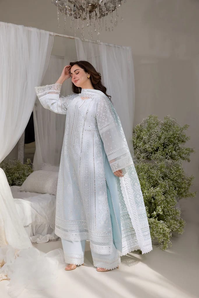 3PIECE Luxury Embroidered Chikenkari Collection