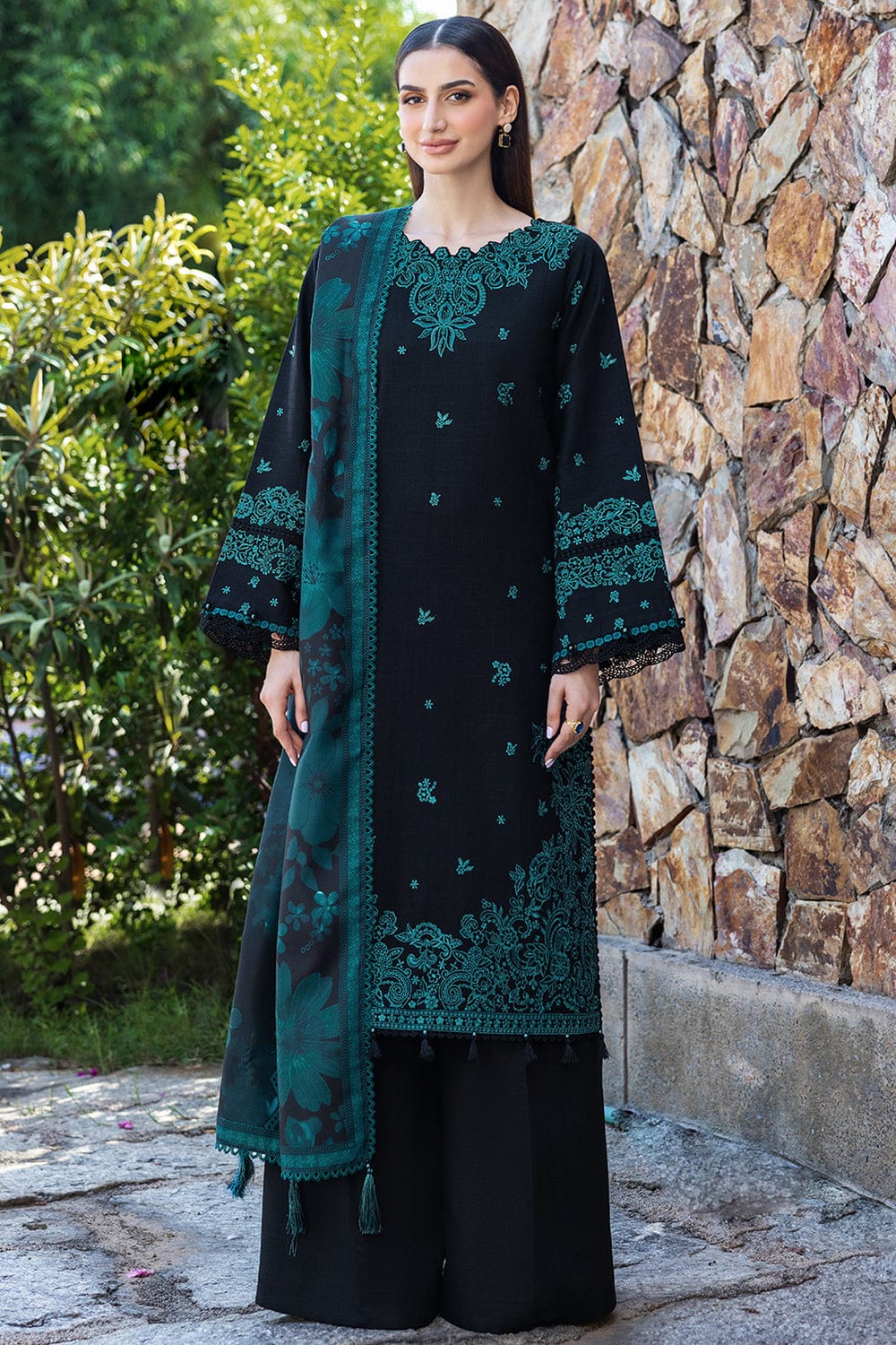 3 Piece Embroidered Summer Suit