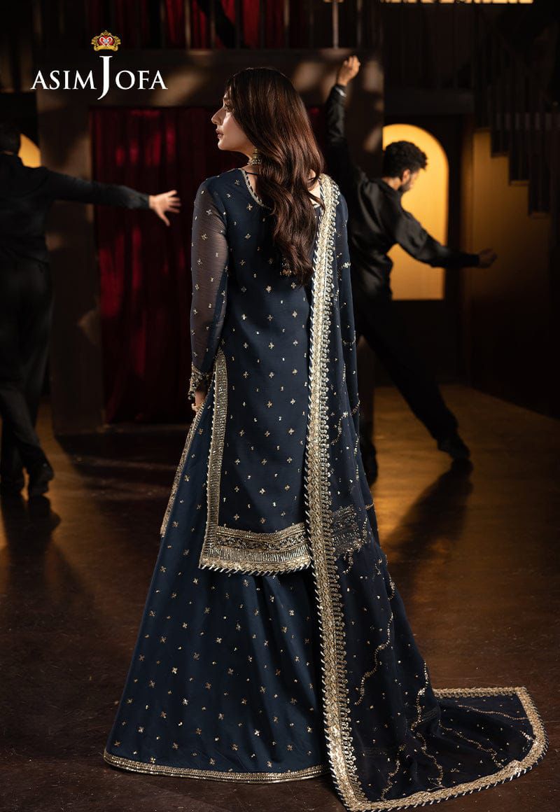 3PIECE Luxury Embroidered Collection With Chiffon Embroidered Dupatta