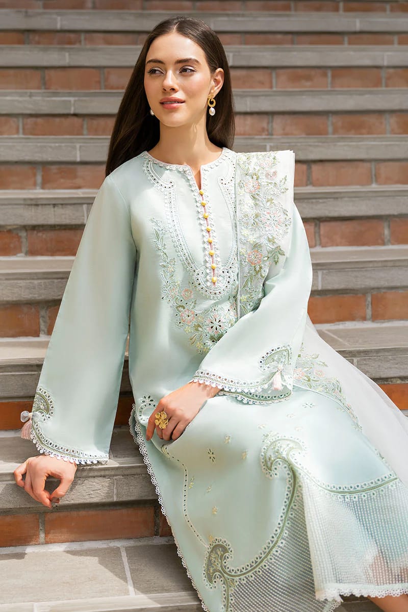 3 Piece Embroidered Summer Collection Suit