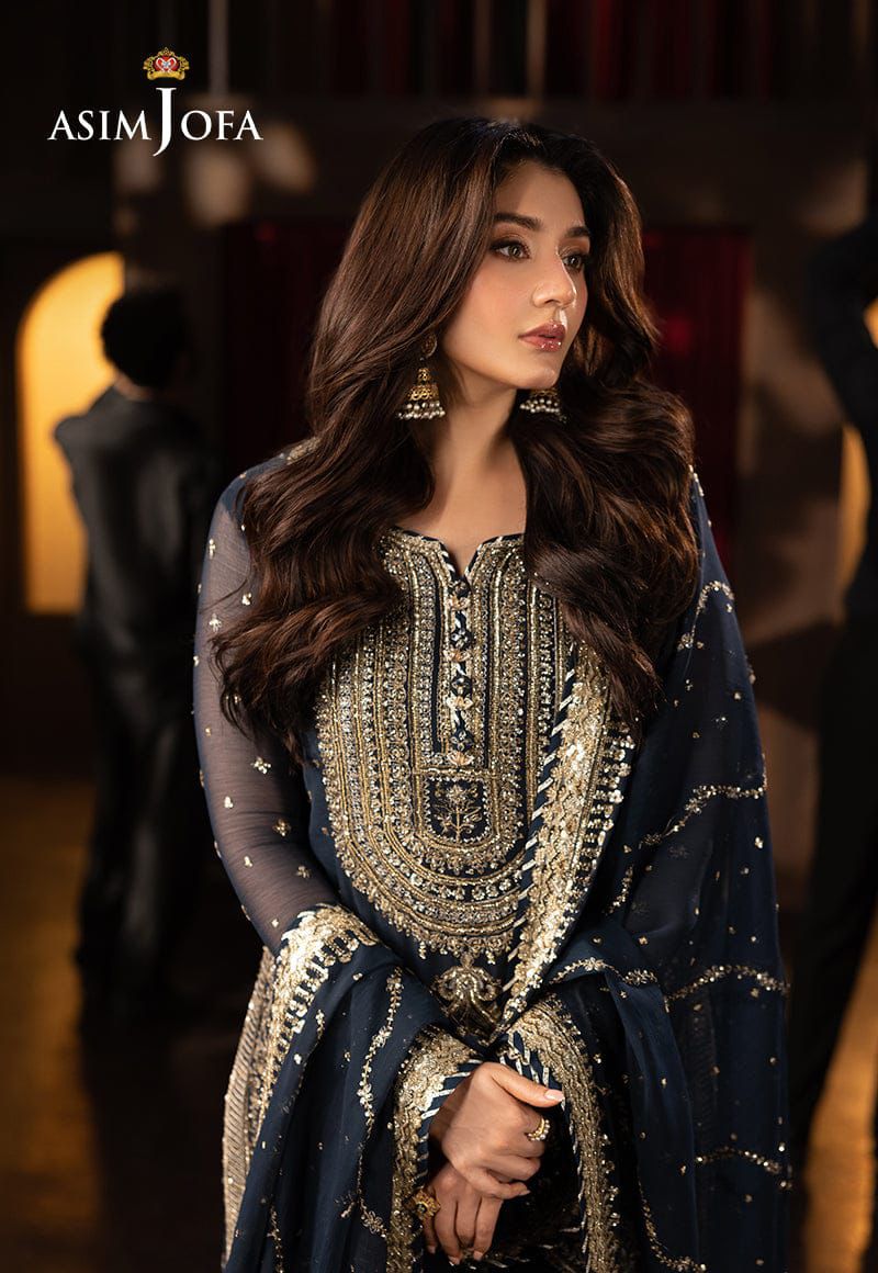 3PIECE Luxury Embroidered Collection With Chiffon Embroidered Dupatta