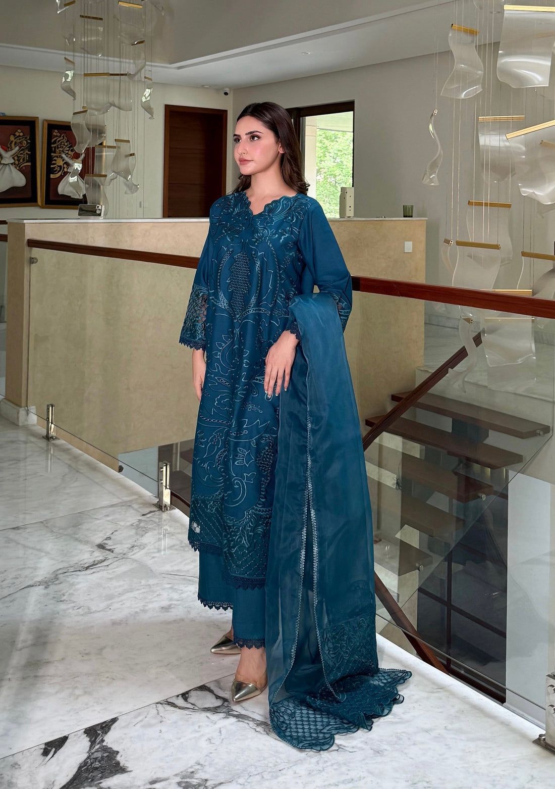 3PIECE Luxury Embroidered Chikenkari Collection