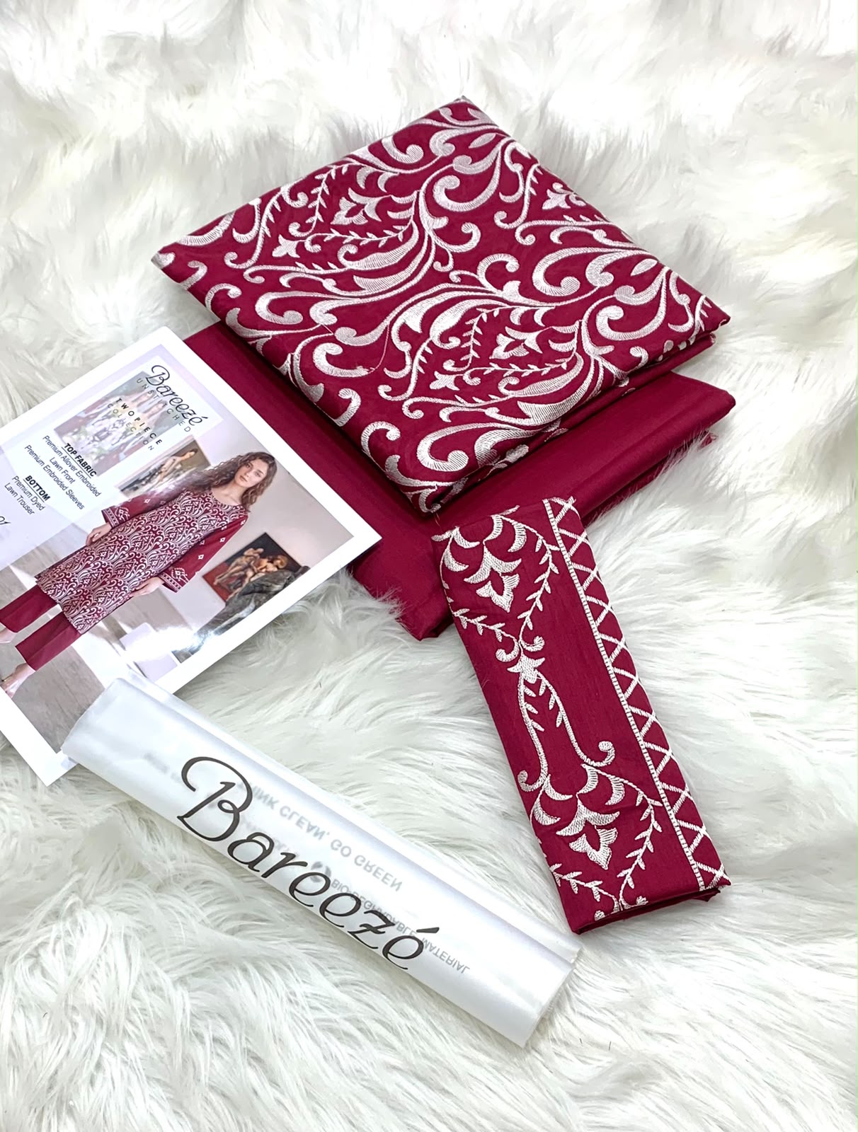2PC Bareeze Luxury Embroidered Collection