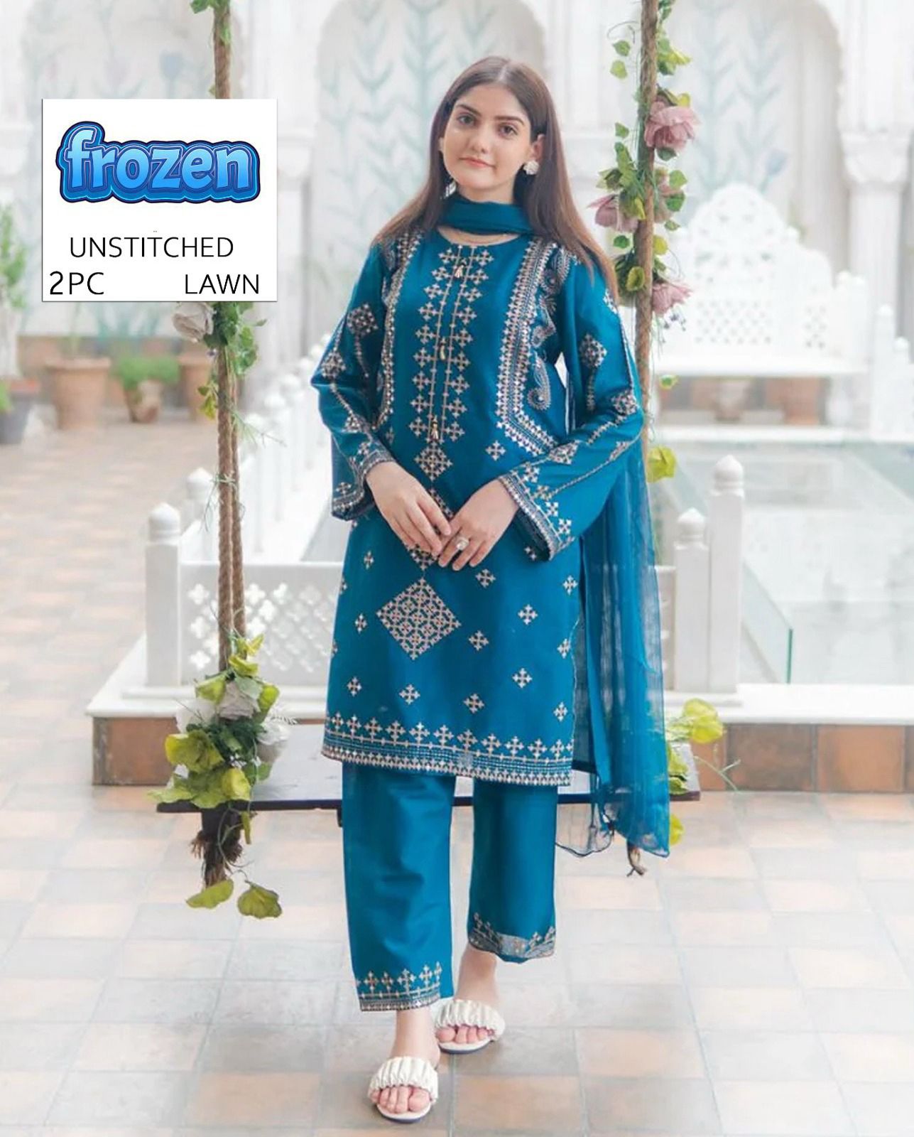 2PC Summer Collection Lawn Suit