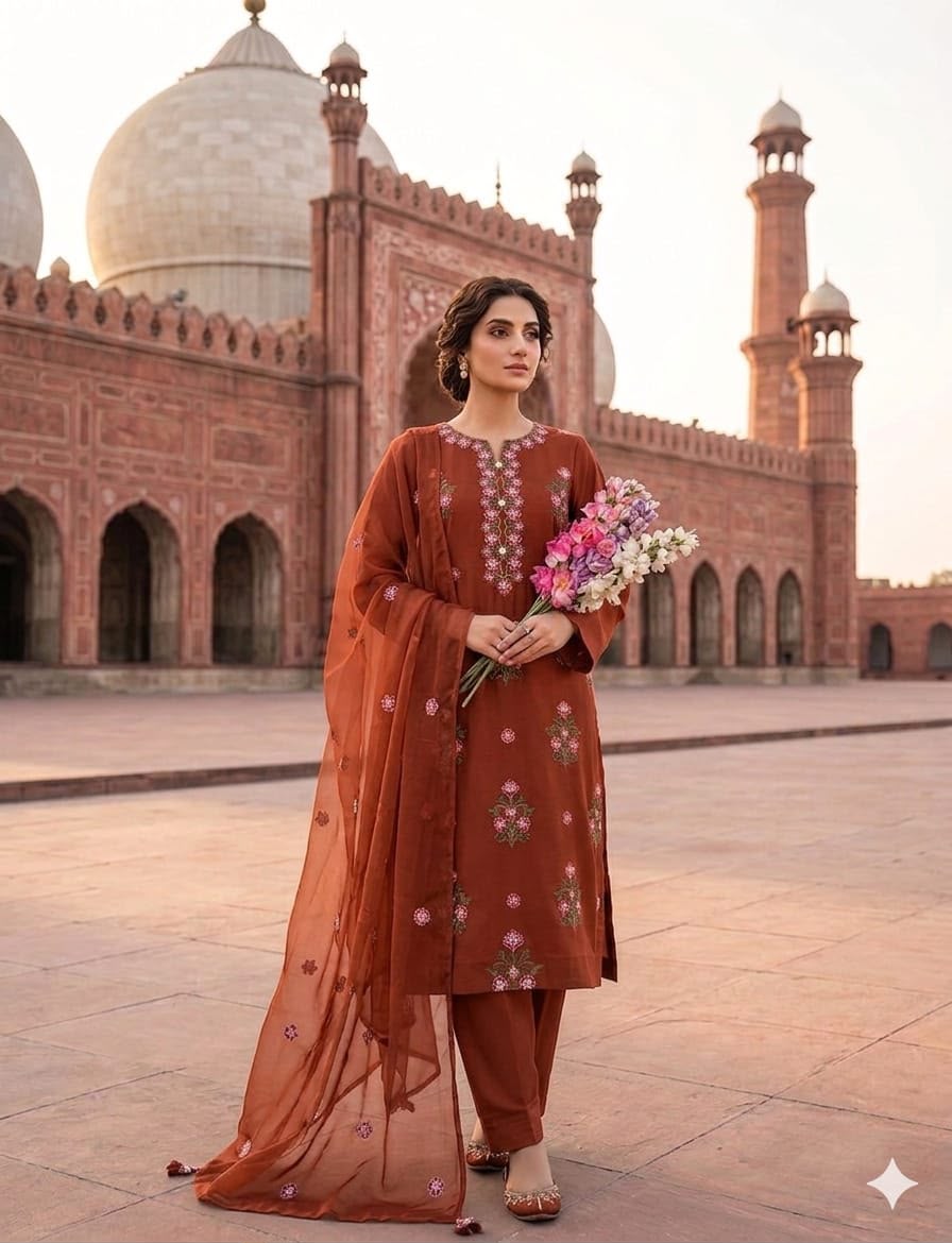 3PIECE Embroidered Sequence Summer Collection