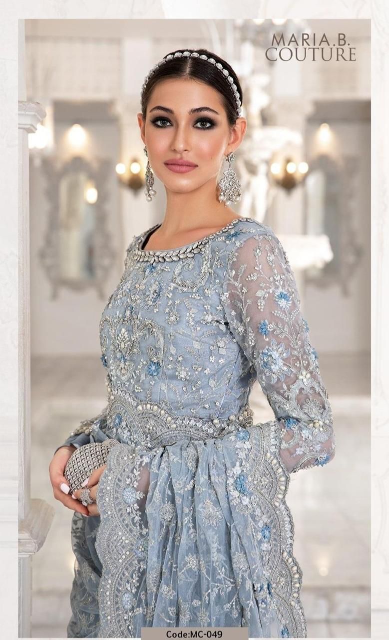 Party wear Net Saree Exclusive Fancy Collection with Heavy Embroidered Sequence and Tuselss Work
