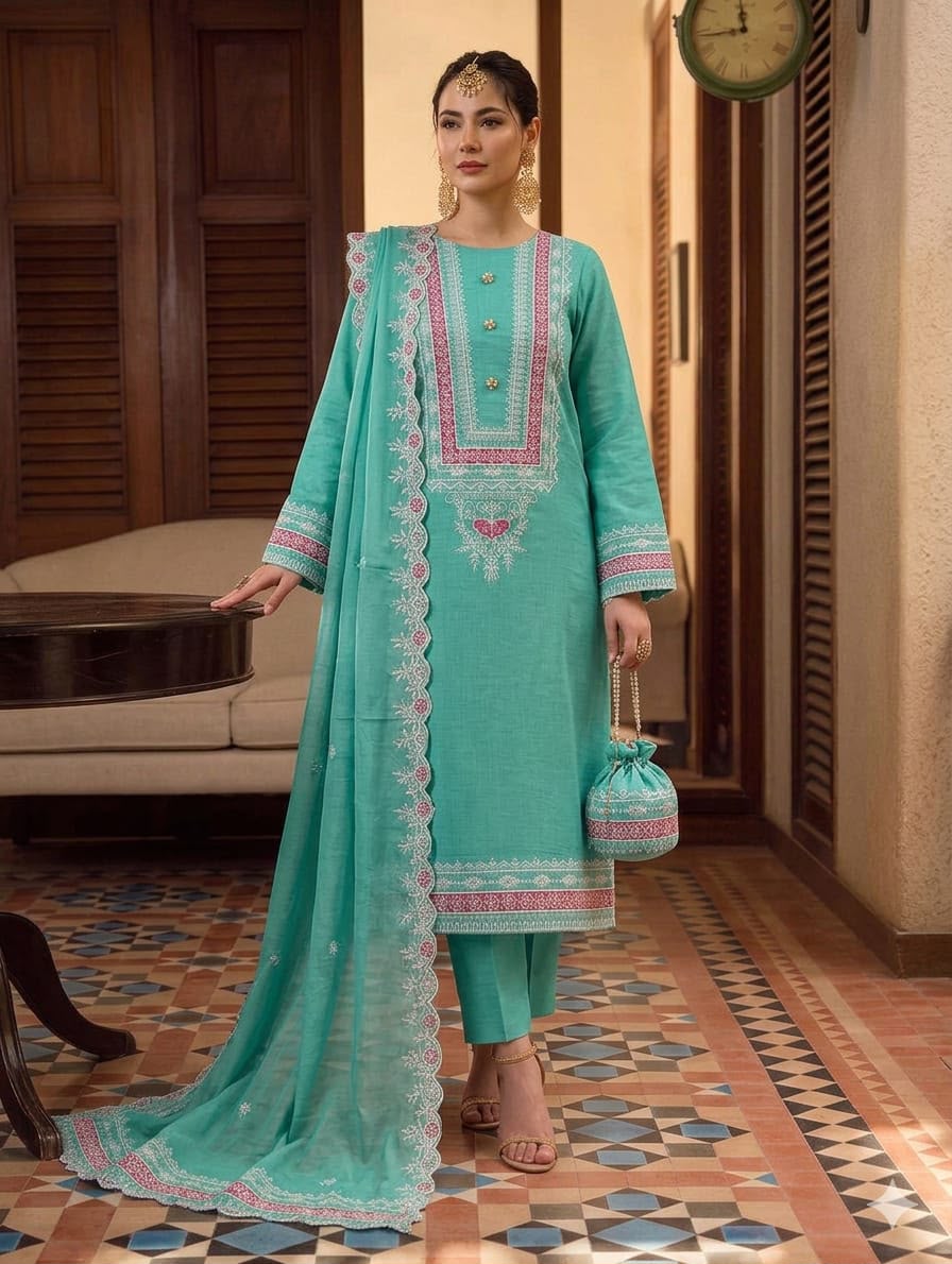 3PIECE Embroidered Summer Collection
