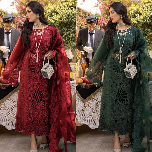 3PIECE Luxury Embroidered Cutwork Collection