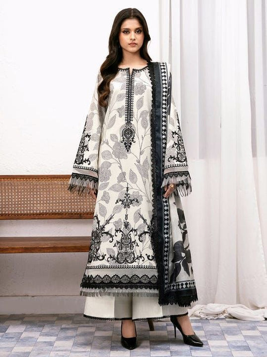 3PIECE Embroidered Summer Suit
