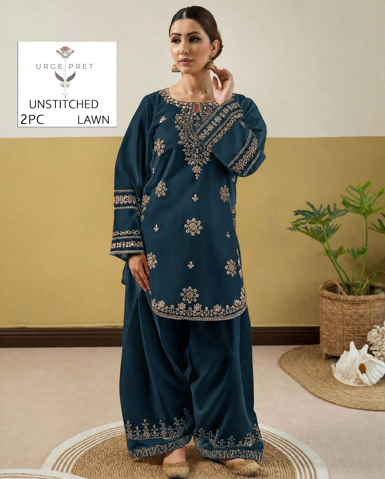 2PC Summer Collection Lawn Suit