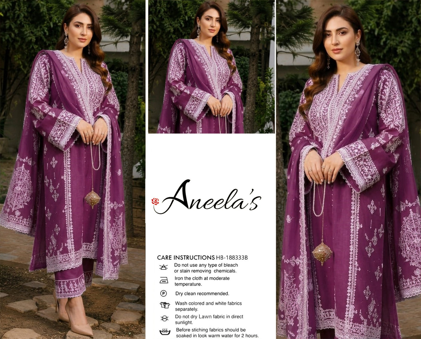 3PIECE Luxury Embroidered Collection